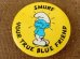 画像1: ct-151005-10 Smurf / 80's Pinback "You True Blue Friend" (1)