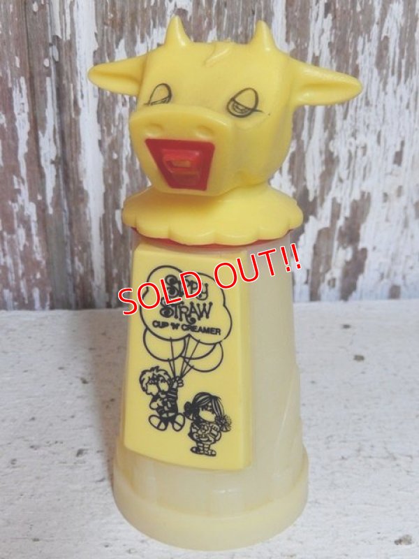 画像1: ct-151008-04 Whirley / 60's-70's Moo-Cow Creamer "Sippy Straw"