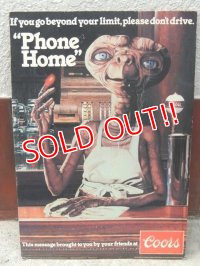 ct-151008-22 E.T. / Coors 1982 Cardboard sign