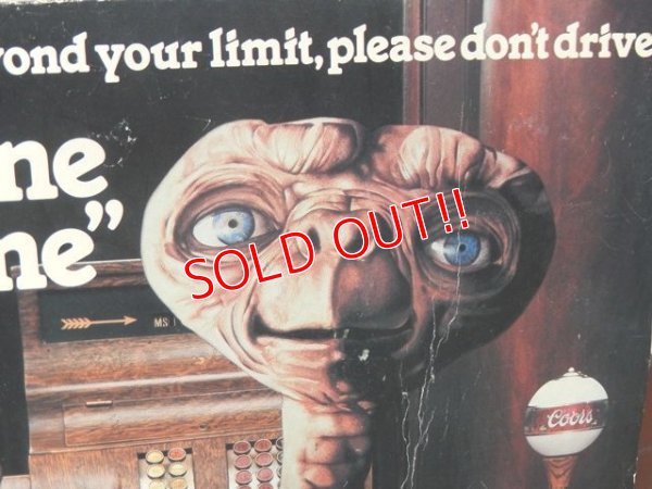 画像3: ct-151008-22 E.T. / Coors 1982 Cardboard sign