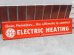 画像1: dp-151014-07 General Electric / "ELECTRIC HEATING" 50's metal sign (1)