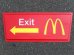 画像1: dp-151014-05 McDonald's / Drive-thru EXIT Sign (1)