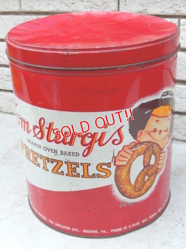 画像1: dp-151017-09 Tom Sturgis Pretzels / Vintage Tin can