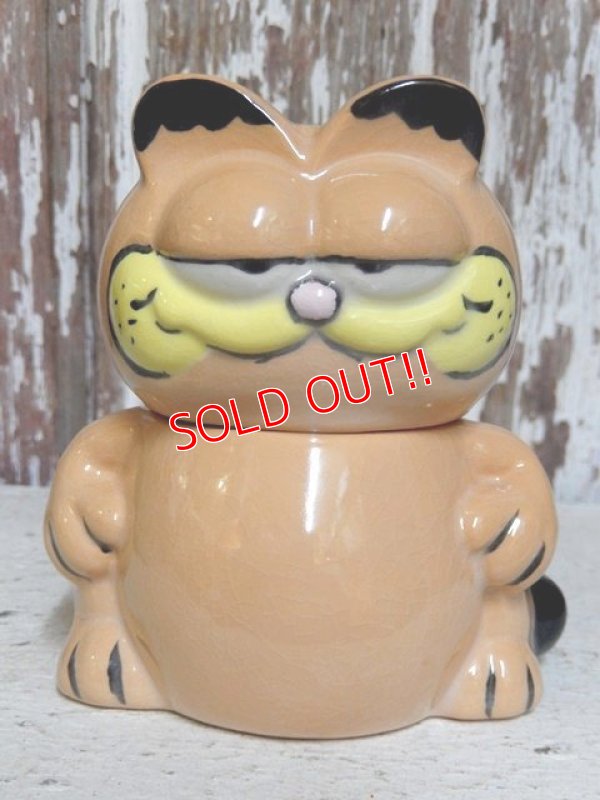 画像1: ct-151001-18 Garfield / 80's Ceramic Container (Bootleg)