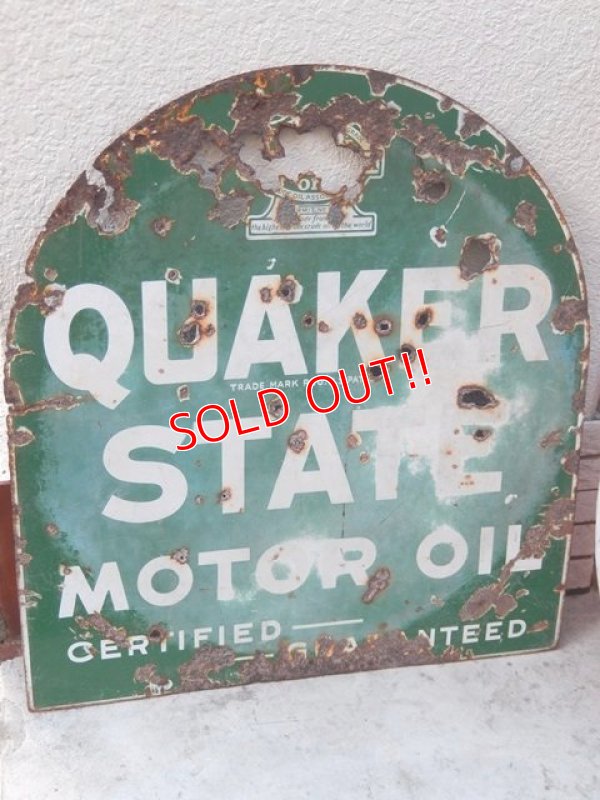 画像3: dp-151025-01 Quaker State / 30's-40's Metal Sign