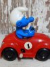 画像4: ct-151027-21 Smurf / Galoob 80's Wind up "Red Car" (4)