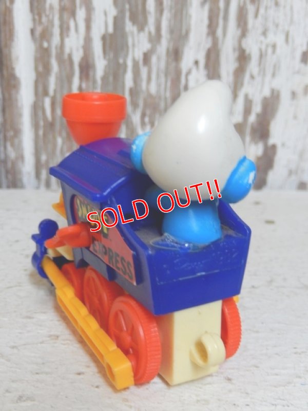 画像5: ct-151027-20 Smurf / Galoob 80's Wind up "Steam locomotive"