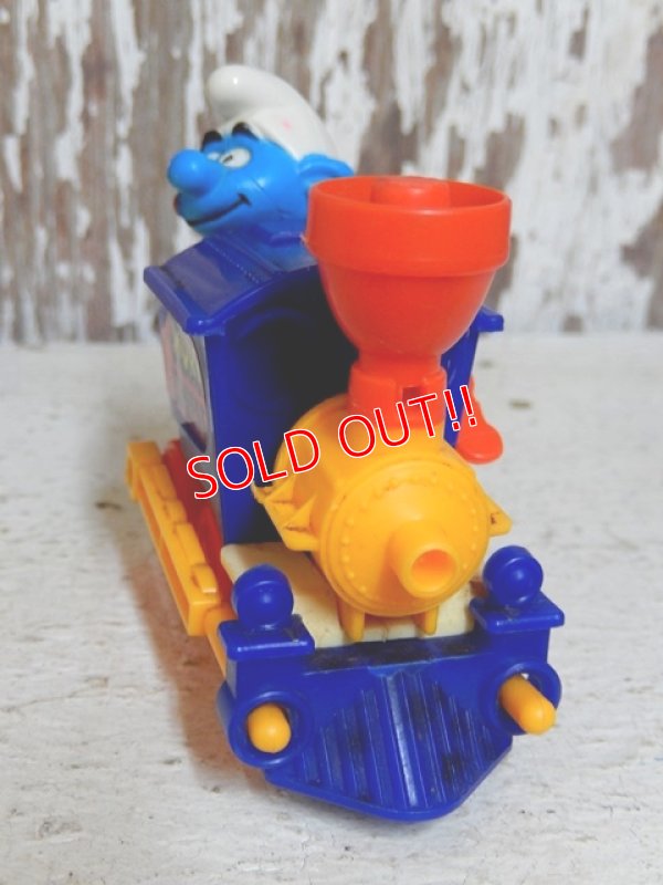 画像3: ct-151027-20 Smurf / Galoob 80's Wind up "Steam locomotive"