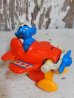 画像1: ct-151027-19 Smurf / Galoob 80's Wind up "Airplane" (1)