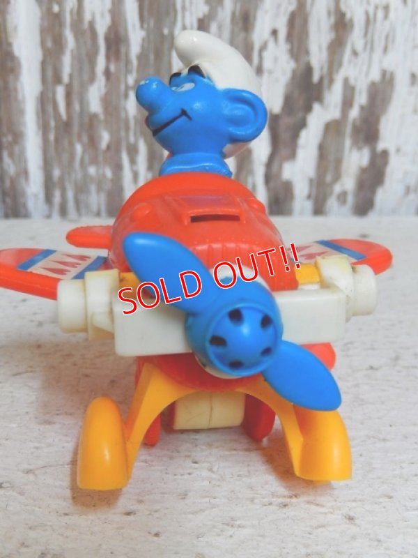 画像2: ct-151027-19 Smurf / Galoob 80's Wind up "Airplane"