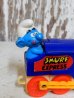 画像2: ct-151027-20 Smurf / Galoob 80's Wind up "Steam locomotive" (2)