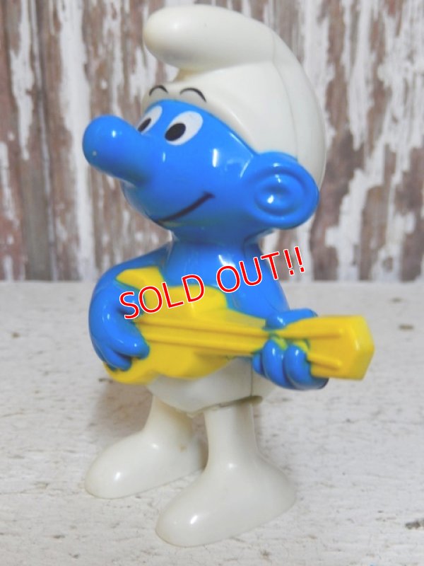 画像2: ct-151027-15 Smurf / Galoob 80's Walking Smurf "Guitar"