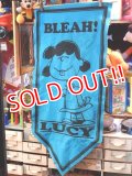 ct-151027-01 PEANUTS / 60's Banner "Lucy" Blue