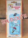 ct-151104-19 Snoopy / AVIVA 70's Luggage Tags "Chop Chop Chop Chop"