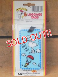 ct-151104-19 Snoopy / AVIVA 70's Luggage Tags "Chop Chop Chop Chop"
