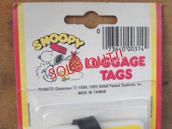 画像3: ct-151104-21 Snoopy / AVIVA 70's Luggage Tags "Bon Voyage"