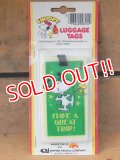 ct-151104-20 Snoopy / AVIVA 70's Luggage Tags "Have a Great Trip"