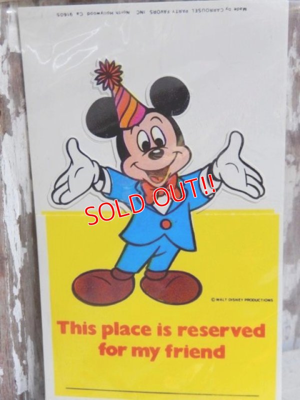 画像2: ct-151107-03 Mickey Mouse / 70's Place Cards