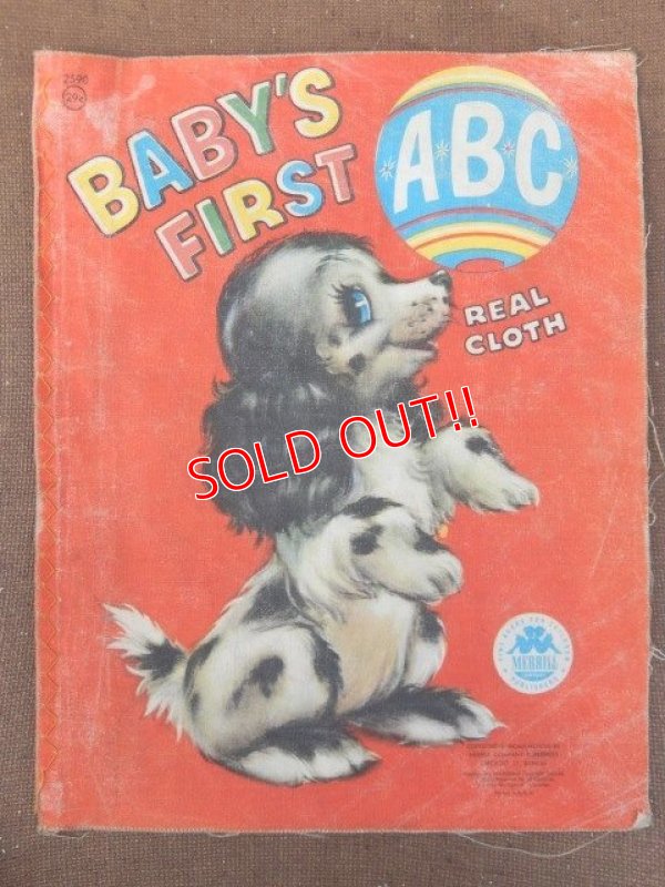 画像1: ct-151104-13 Vintage Cloth Book "BABY'S FIRST ABC"