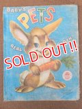 ct-151104-12 Vintage Cloth Book "BABY'S PETS"