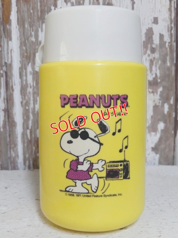 画像1: ct-151103-19 Snoopy / 80's Thermos Bottle