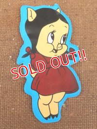 ct-151110-09 Petunia Pig / 70's Puffy Sticker