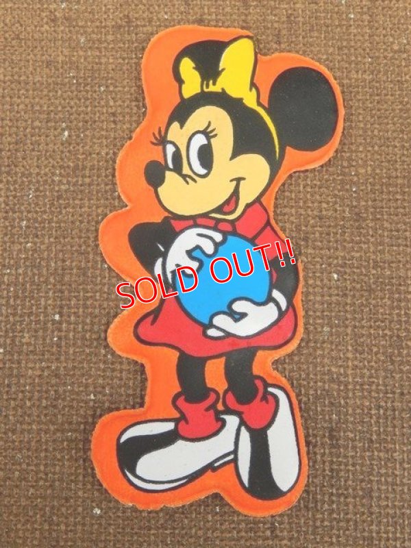 画像1: ct-151110-09 Minnie Mouse / 70's Vinyl Magnet