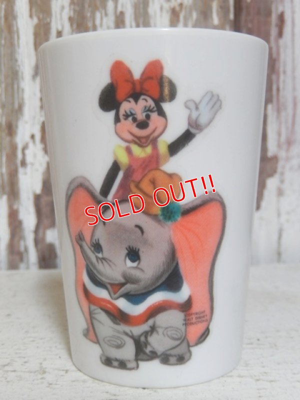 画像1: ct-151014-10 Minnie Mouse & Dumbo / Vintage Plastic Cup