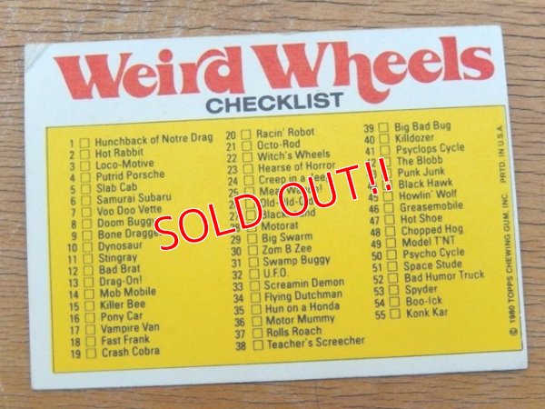 画像2: ct-150701-28 Topps / Weird Wheels Sticker No.46 of 55