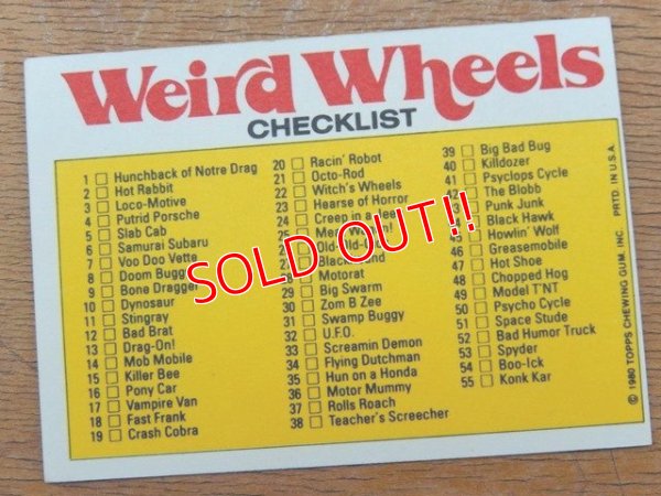 画像2: ct-150701-28 Topps / Weird Wheels Sticker No.51 of 55