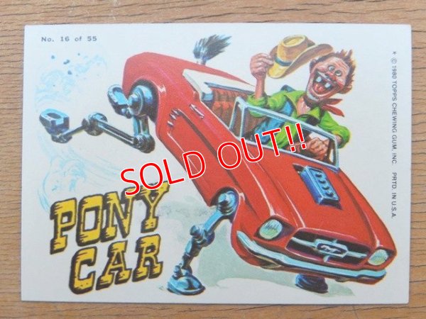 画像1: ct-150701-28 Topps / Weird Wheels Sticker No.16 of 55