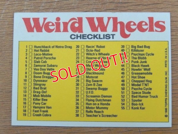 画像2: ct-150701-28 Topps / Weird Wheels Sticker No.44 of 55