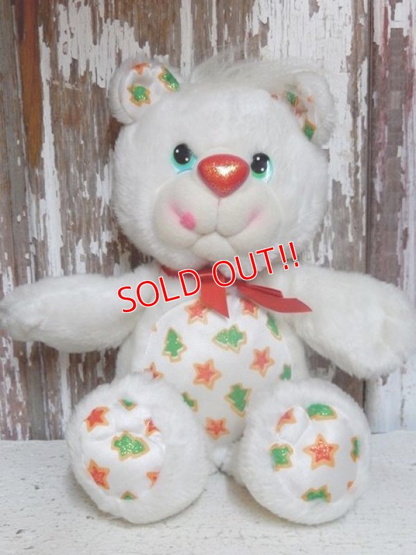 画像1: ct-151201-09 YUM YUMS / Christmas Cookie Bear 80's Plush Doll