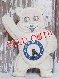 ct-151201-26 Teddy Snow Crop / 50's Wall Clock