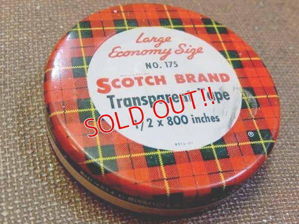 画像1: dp-151201-13 SCOTCH / Vintage Transparent Tape Can