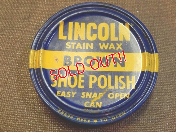 画像1: dp-151201-09 Lincoln / Shoe Polish Can "Brown"