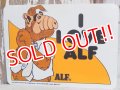 ct-151208-31 ALF / 80's Plastic Sign "I LOVE ALF"