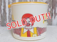 ct-151208-75 McDonald's / 1983 Plastic Mug "Ronald McDonald"