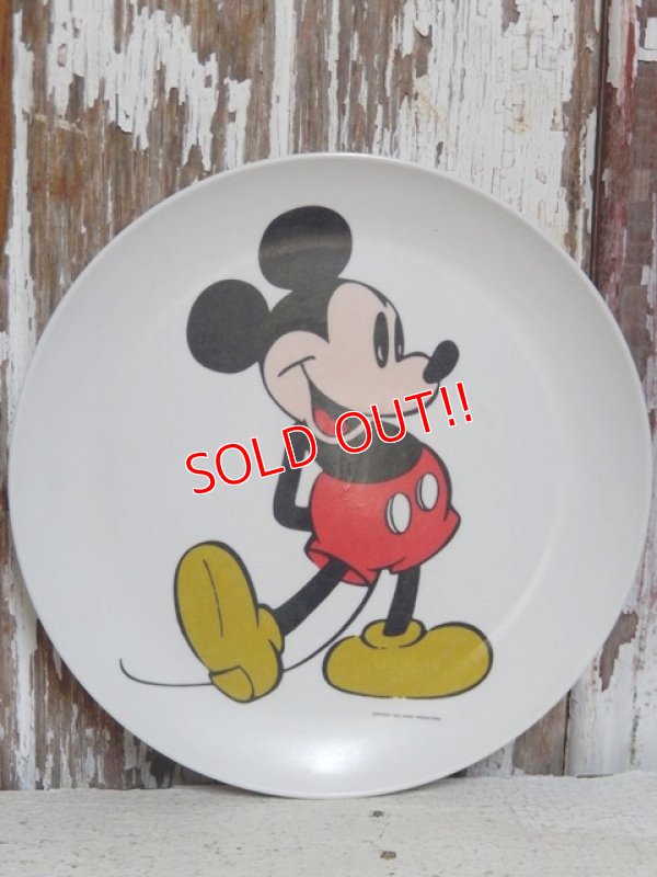 画像1: ct-151213-12 Mickey Mouse / 70's Plastic Plate
