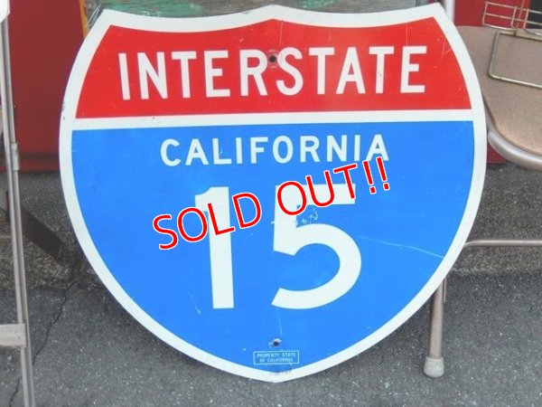 画像1: dp-151201-32 INTERSTATE Sign "California 15"
