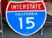 画像1: dp-151201-32 INTERSTATE Sign "California 15" (1)