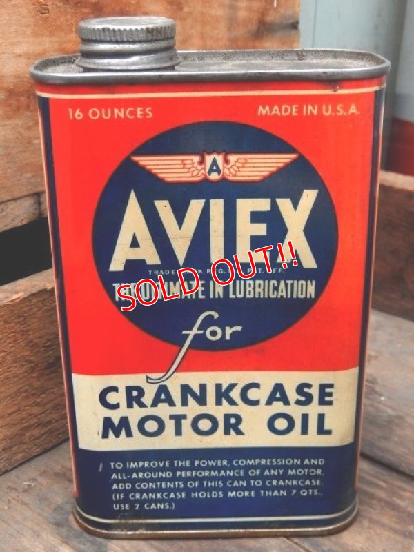 画像1: dp-151220-05 AVIEX / Vintage Motor Oil Can
