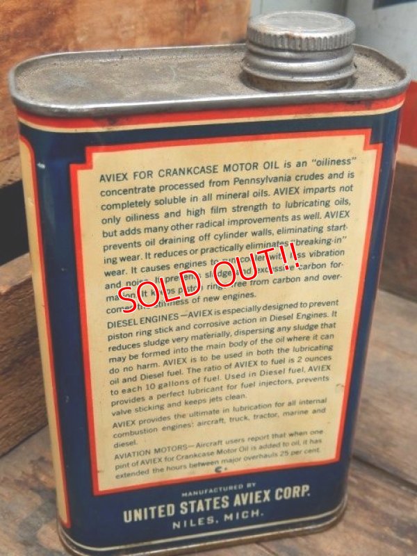 画像4: dp-151220-05 AVIEX / Vintage Motor Oil Can