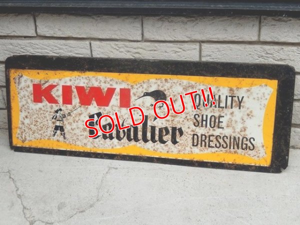 画像1: dp-151220-06 KIWI / Vintage Metal Sign