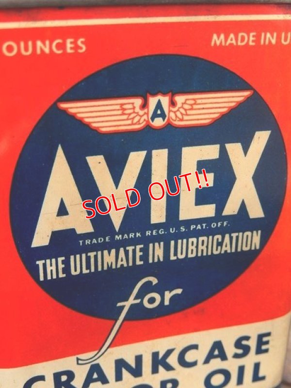 画像2: dp-151220-05 AVIEX / Vintage Motor Oil Can