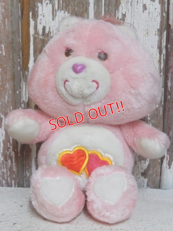 画像1: ct-151014-32 Care Bears / Kenner 80's Love-a-lot Bear Plush Doll
