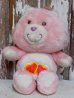 画像1: ct-151014-32 Care Bears / Kenner 80's Love-a-lot Bear Plush Doll (1)
