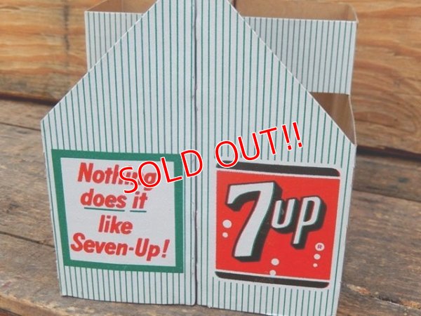 画像3: dp-151224-04 7up / Vintage Paper Bottle Carrier