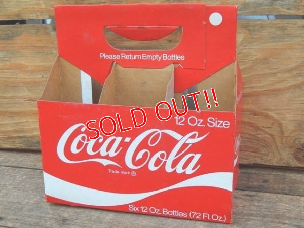 画像1: dp-151224-04 Coca Cola / Vintage Paper Bottle Carrier