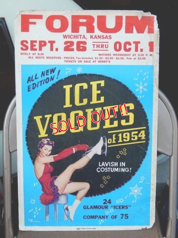 画像1: dp-160106-11 ICE VOGUES / 1954 Poster